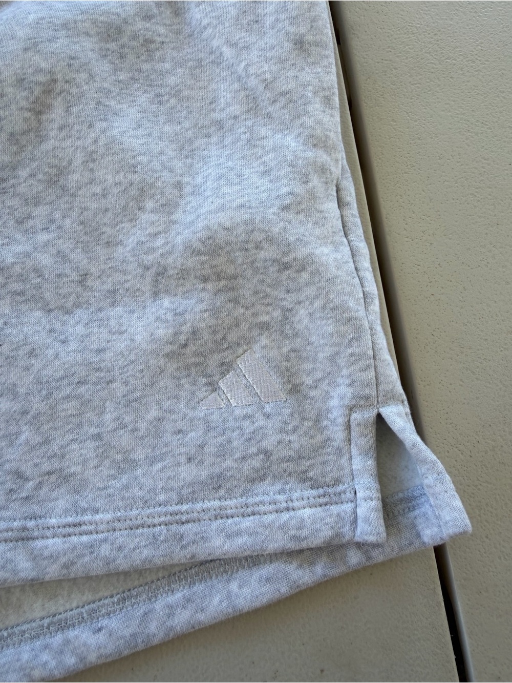 adidas Light Gray Athletic Shorts - Picture 2 of 7